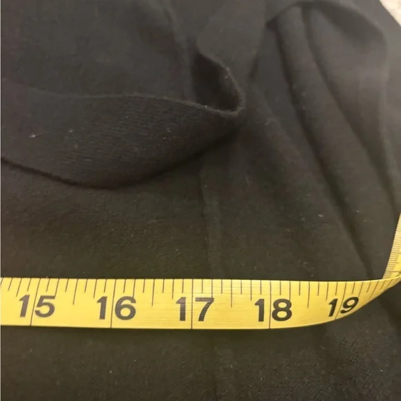 DVF Cashmere Blend Black Wrap Dress - Picture 9 of 13